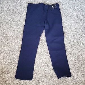 Navy Blue Straight Leg Pants 36/32